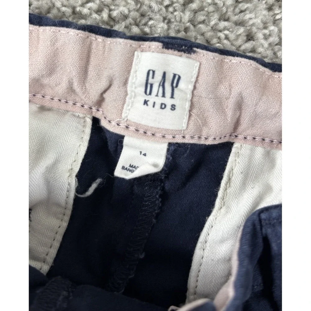 Gap Kids Uniform School Shorts - Lot Of 2 - Navy Khaki Girls Size 14
